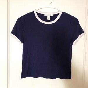 Blue ringer tee